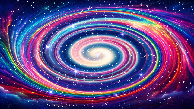 七彩星空旋渦軟膜天花
