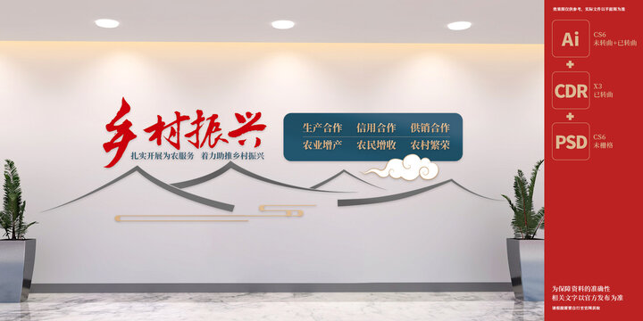 鄉(xiāng)村振興黨建文化墻