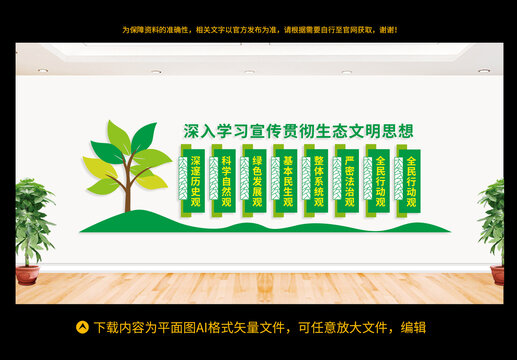 生態(tài)文明思想八觀文化墻