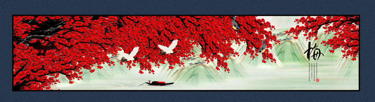 紅梅報喜圖