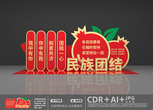 民族團(tuán)結(jié)美陳