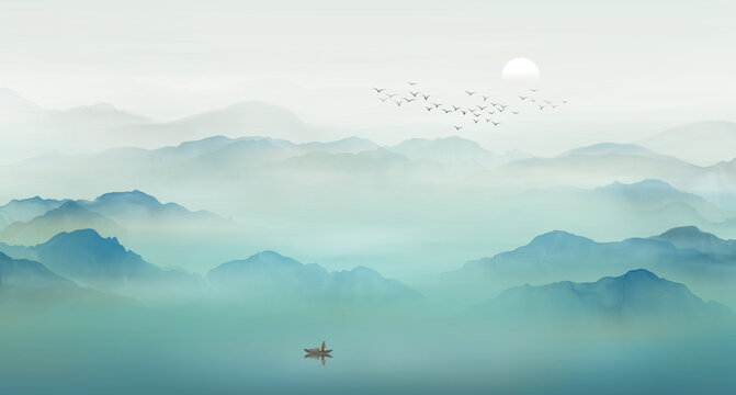 中式山水畫