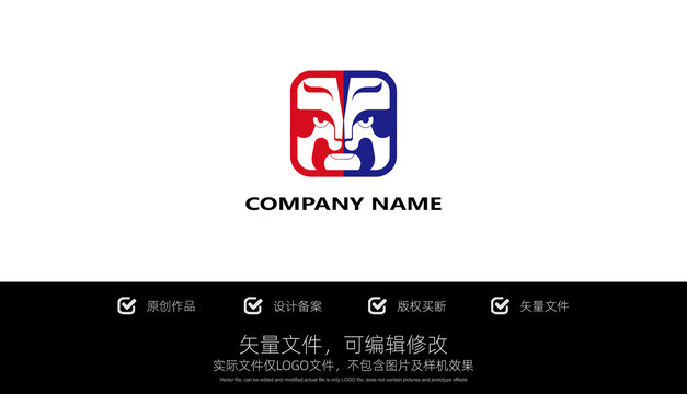 LOGO標(biāo)志臉譜商標(biāo)設(shè)計(jì)