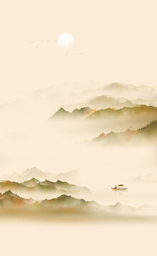 山河秋色
