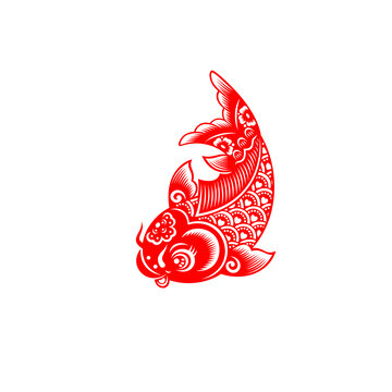 剪紙窗花魚