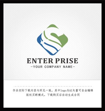 SH字母logo