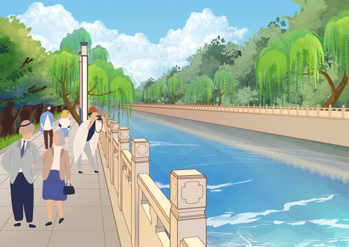 石家莊民心河
