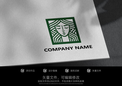 人物L(fēng)OGO標(biāo)志咖啡版畫圖標(biāo)