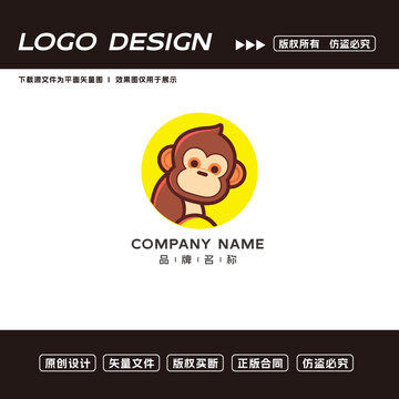 猴子logo標(biāo)志