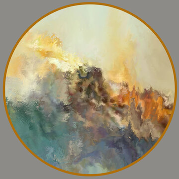 水墨抽象山水