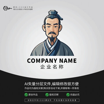 大夫郎中張仲景李時(shí)珍LOGO