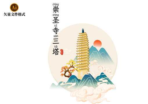 崇圣寺三塔