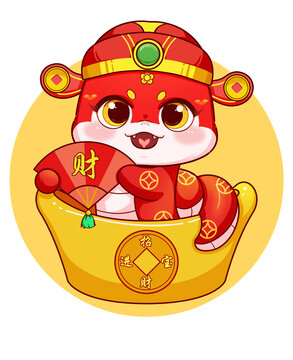 卡通蛇掛飾貼紙