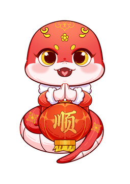 蛇年卡通紅包春聯(lián)