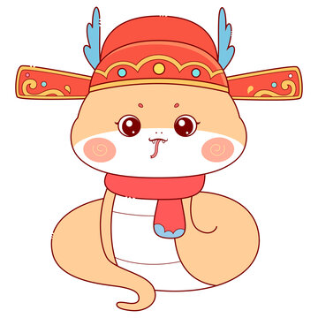 蛇年卡通蛇元素03