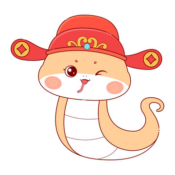 蛇年卡通蛇元素06
