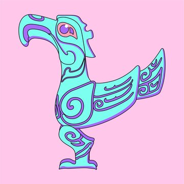 三星堆青銅鳥插畫