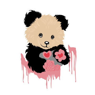 卡通小熊插畫