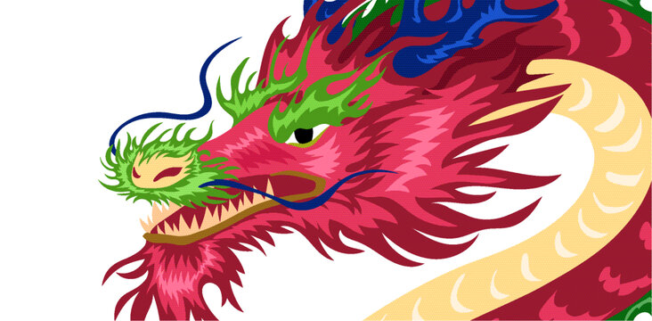 龍背景藝術(shù)插圖
