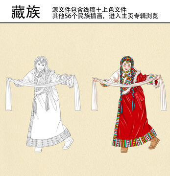 56個(gè)民族之藏族