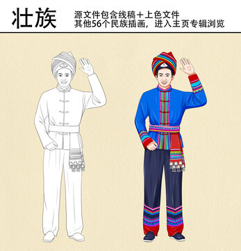 56個(gè)民族之壯族