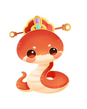 蛇年卡通形象插畫設(shè)計(jì)
