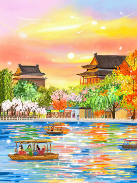 夕陽幾度紅