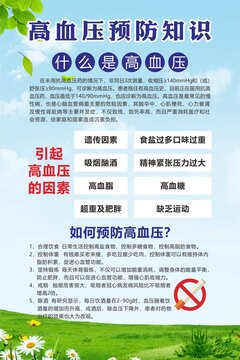 高血壓預(yù)防知識(shí)宣傳