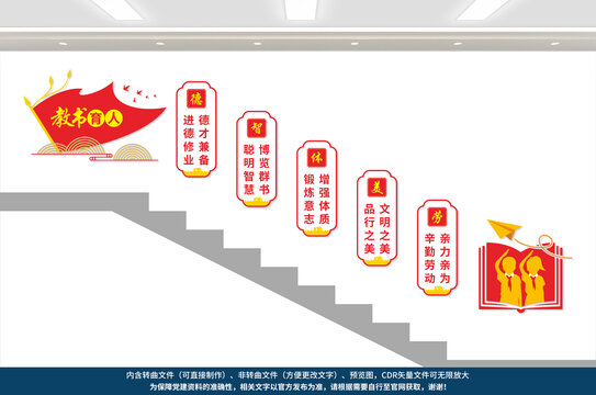 學(xué)校樓梯文化墻
