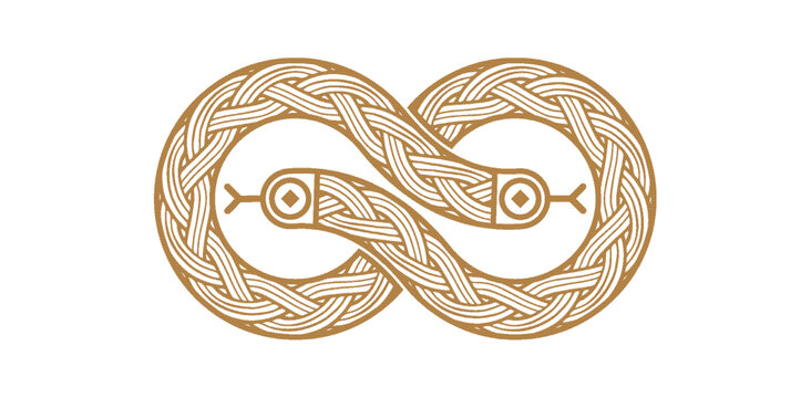 藝術(shù)抽象蛇裝飾設(shè)計(jì)