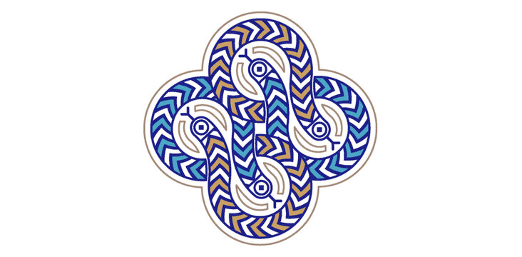 藝術(shù)蛇背景圖案繪畫