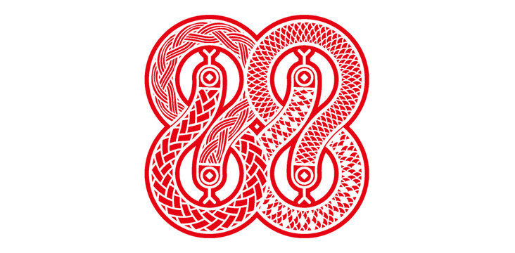 藝術(shù)蛇圖案裝飾