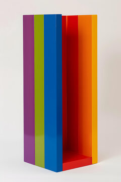 彩色抽象木雕現(xiàn)代藝術(shù)作品