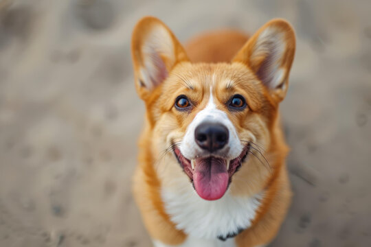 柯基犬仰視鏡頭