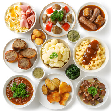 俯瞰美味佳肴