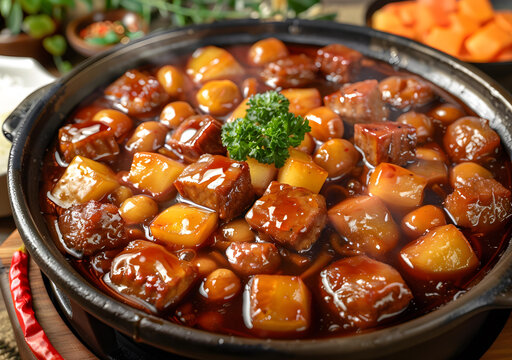 紅燒肉燉土豆