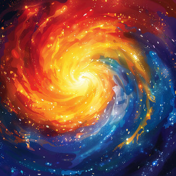 星系漩渦的AI圖片