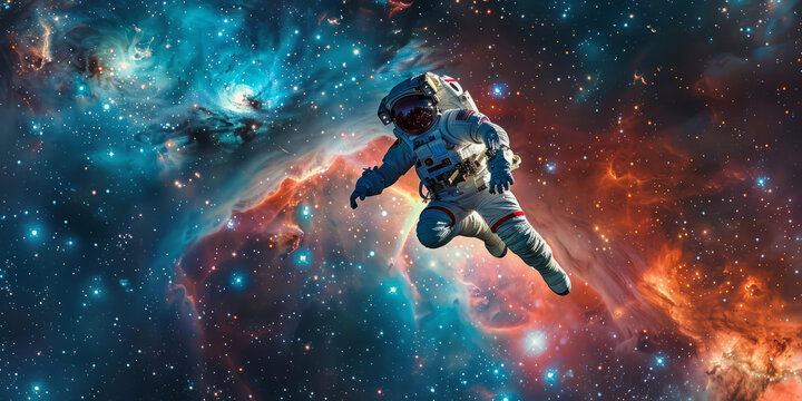 太空漫游的宇航員
