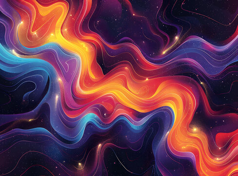 五彩繽紛的星云