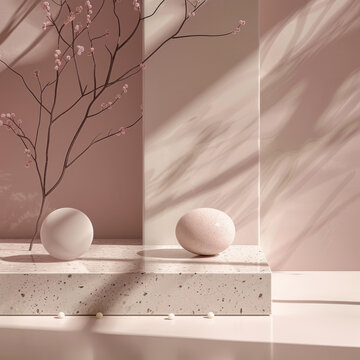 簡(jiǎn)約大理石展示臺(tái)