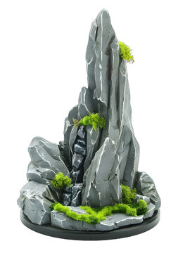 [免摳素材]灰色巖石山地地形模型