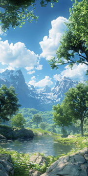 奇幻風景與山川河流