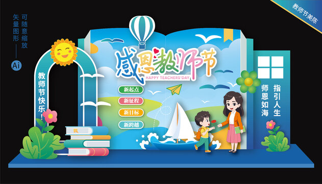 教師節(jié)美陳布置