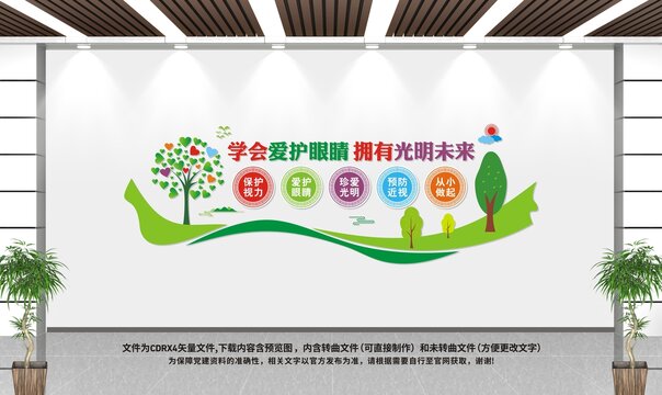 保護(hù)眼睛文化墻