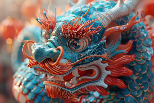 舞龍的AI圖片
