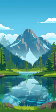 山湖風景