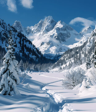壯麗的雪山