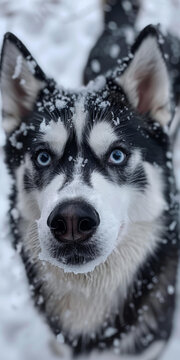 西伯利亞雪地仰望