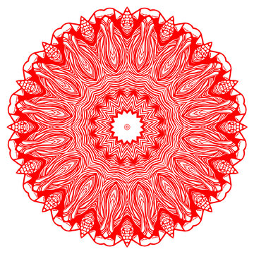 紅色藝術(shù)花紋