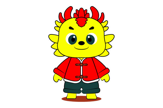 春節(jié)新年形象卡通可愛小龍人
